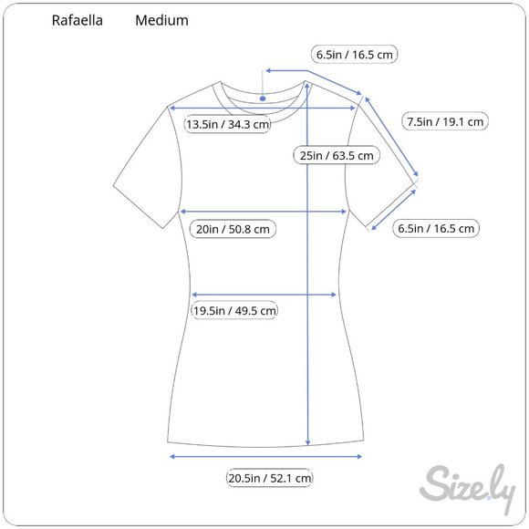 Rafaella Women's Short Sleeve Holey Moley Blue Tee M NWT $59 - Picture 6 of 6